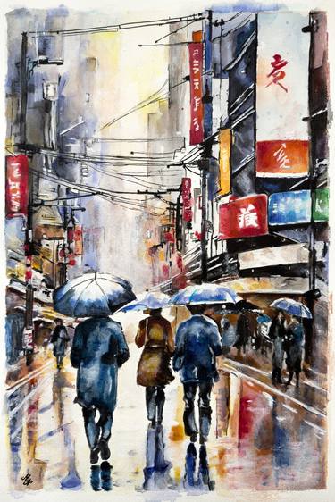 Tokyo in the Rain thumb