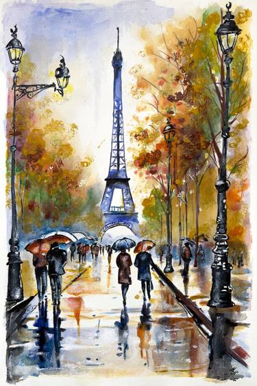 Print of Impressionism Cities Paintings by Misty Lady