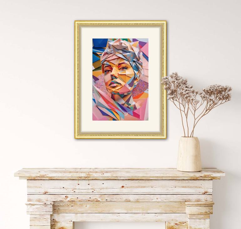 Original Contemporary Geometric Digital by Misty Lady