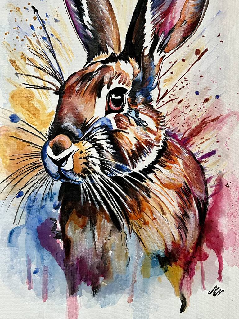 Original Animal Painting by Misty Lady