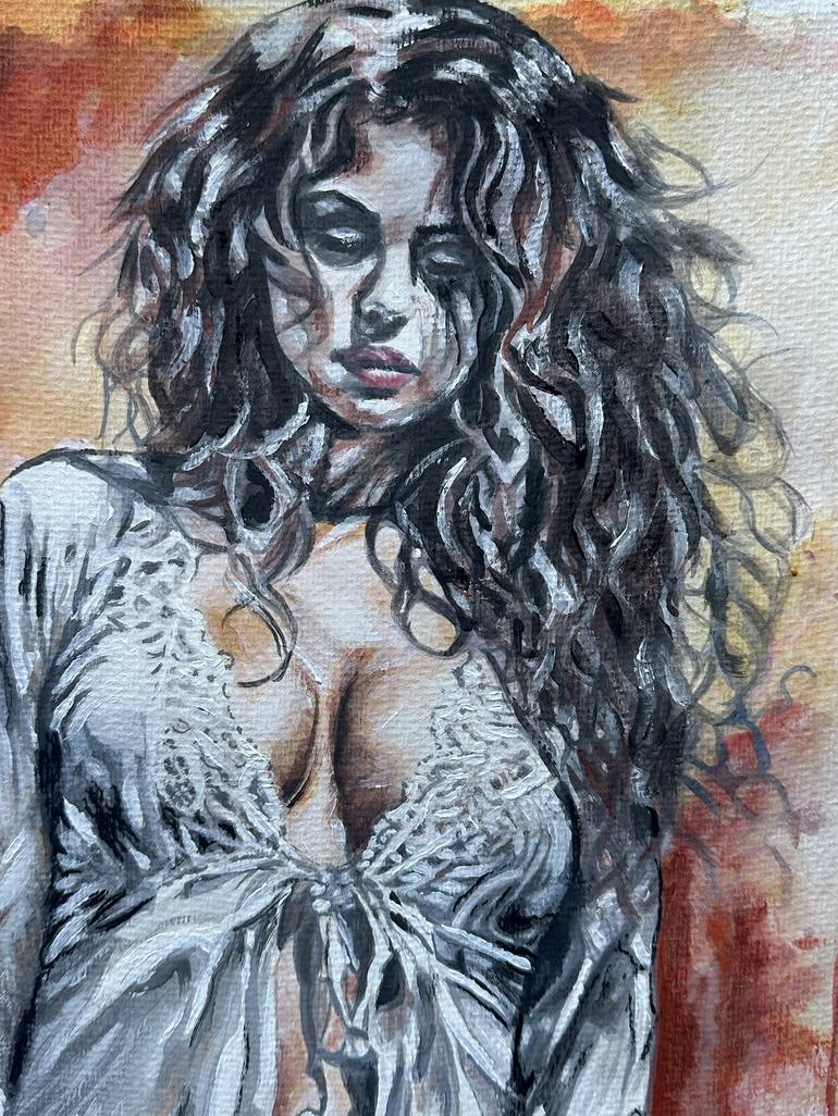 Original Women Painting by Misty Lady