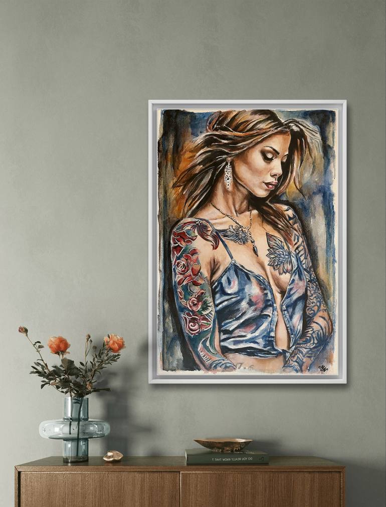 Original Contemporary Women Painting by Misty Lady