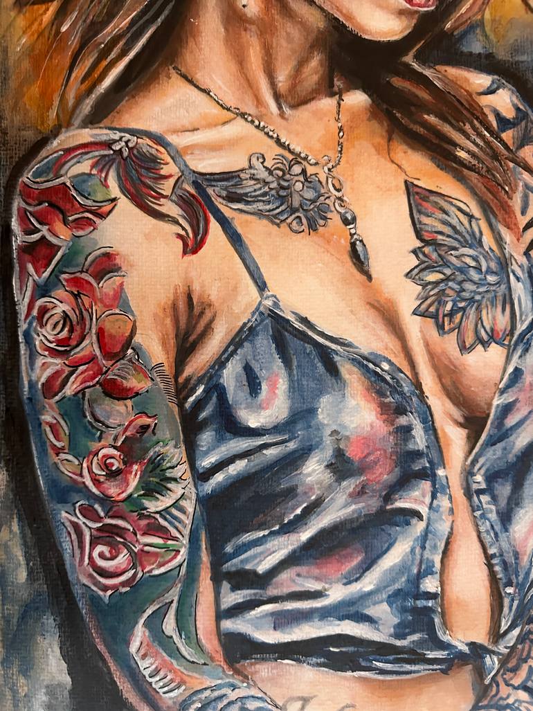 Original Contemporary Women Painting by Misty Lady