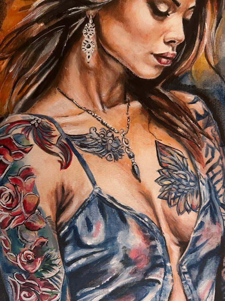 Original Contemporary Women Painting by Misty Lady