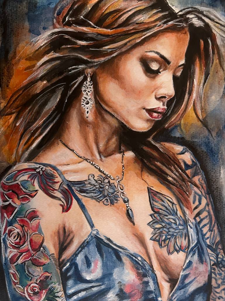 Original Contemporary Women Painting by Misty Lady