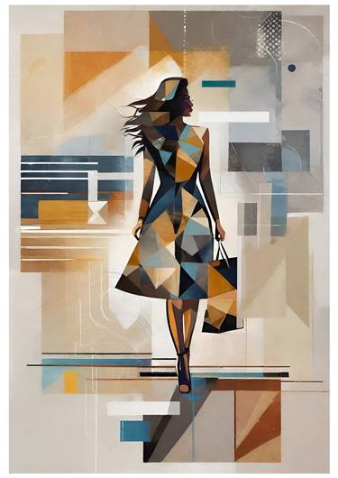 Original Figurative Geometric Digital by Misty Lady