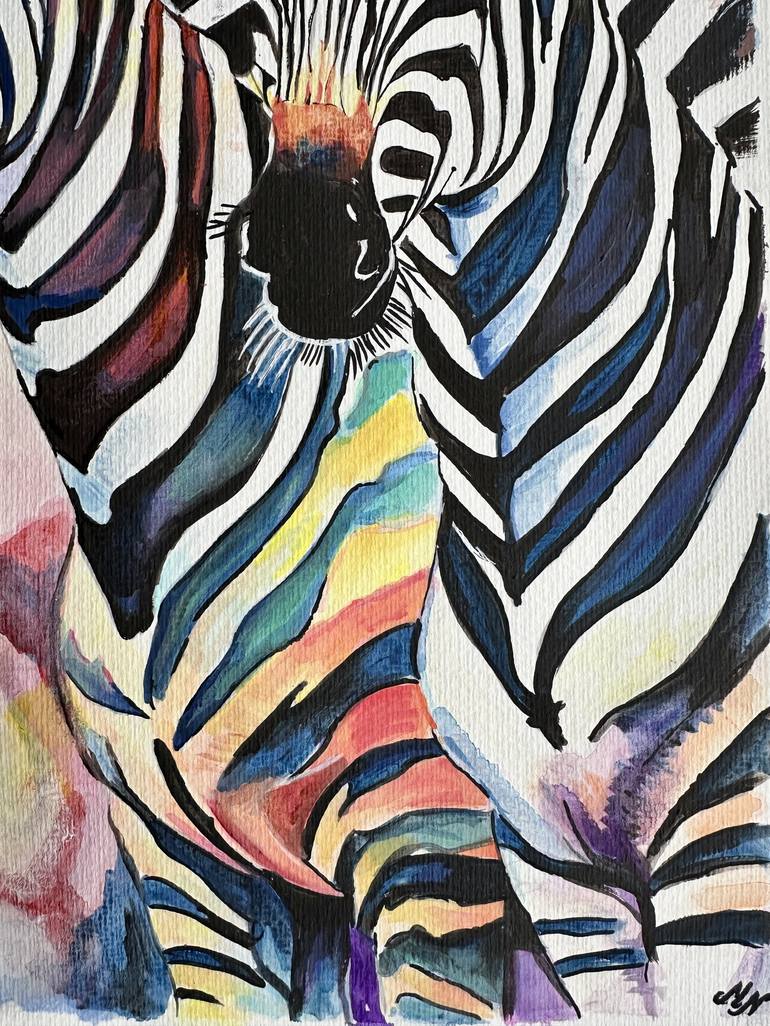 Original Contemporary Animal Painting by Misty Lady