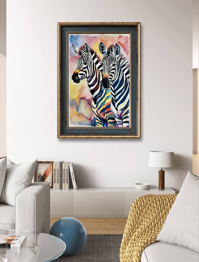 Original Contemporary Animal Painting by Misty Lady