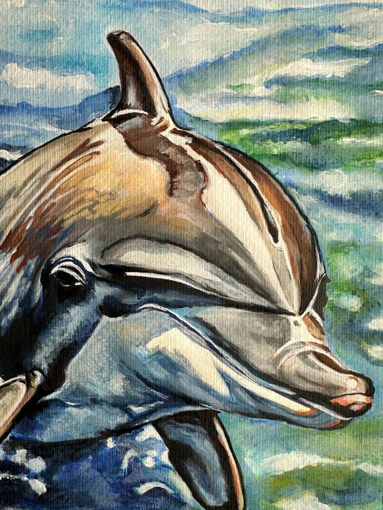 Original Contemporary Animal Painting by Misty Lady