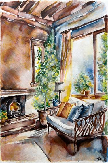 Original Impressionism Home Paintings by Misty Lady