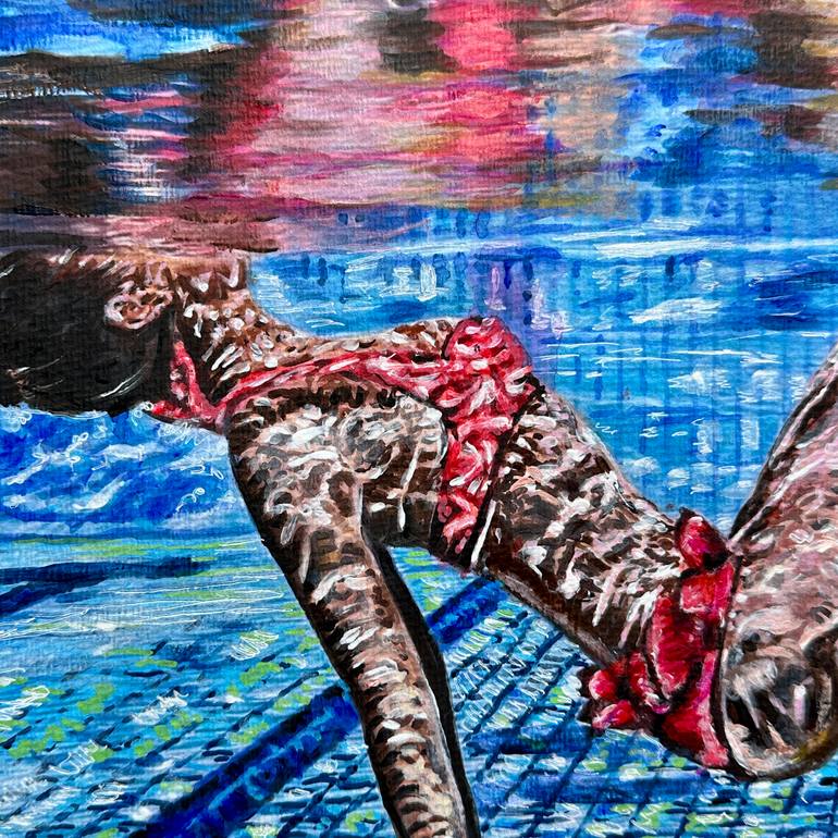 Original Contemporary Sports Painting by Misty Lady