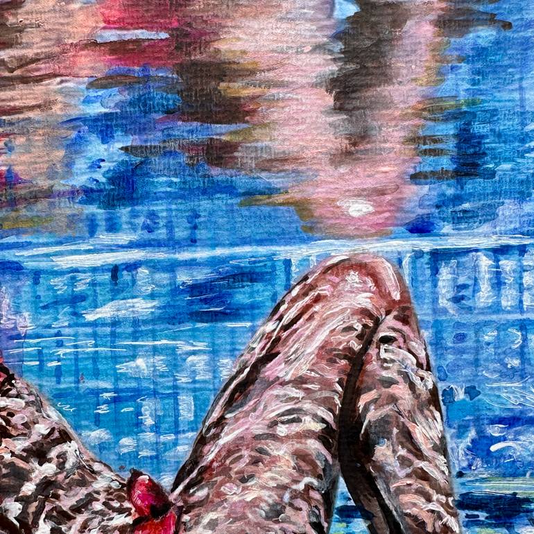 Original Contemporary Sports Painting by Misty Lady