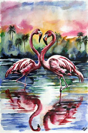 Original Impressionism Animal Paintings by Misty Lady