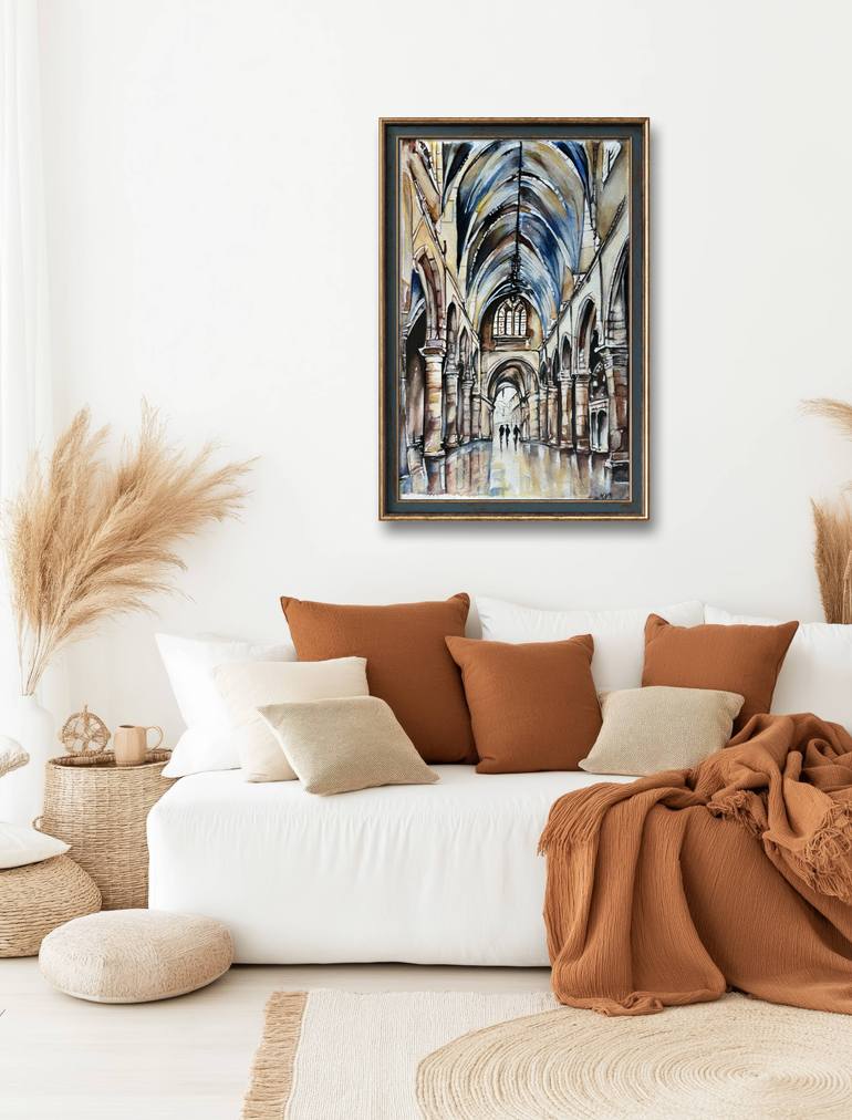 Original Contemporary Architecture Painting by Misty Lady