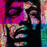 Four Squares of Pop Art by Misty Lady