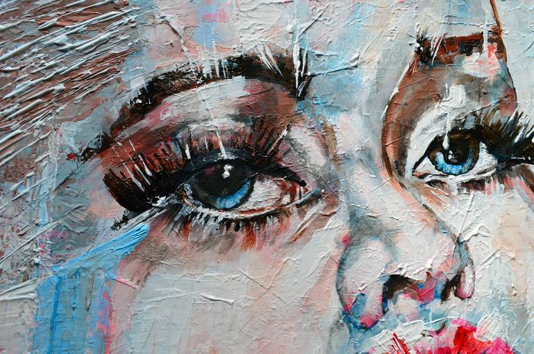 Original Abstract People Painting by Misty Lady