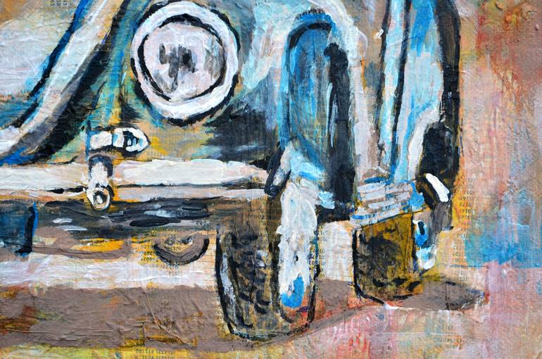 Original Car Painting by Misty Lady