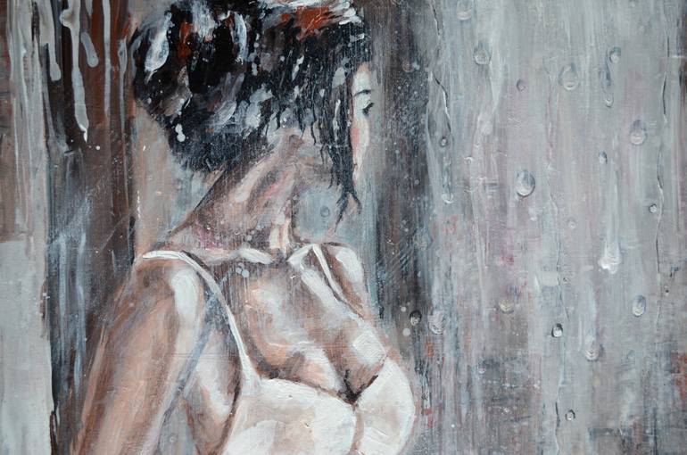 Original Figurative Women Painting by Misty Lady