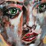 Acrylic painting with palette knife