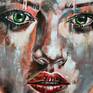 Expressive modern woman portrait