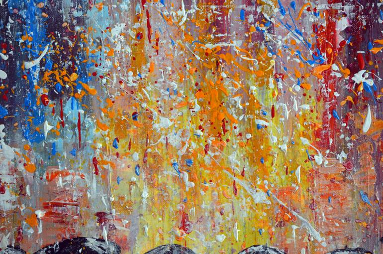 Original Abstract People Painting by Misty Lady