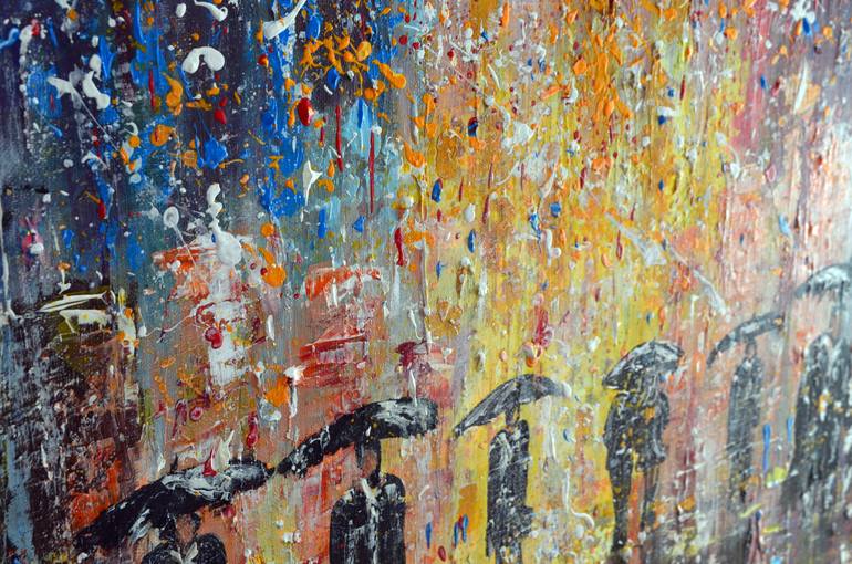 Original Abstract People Painting by Misty Lady