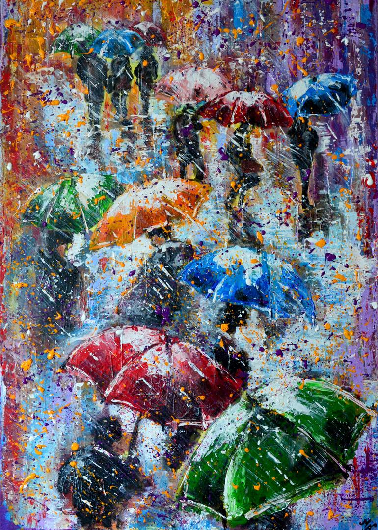 Print of Abstract People Painting by Misty Lady