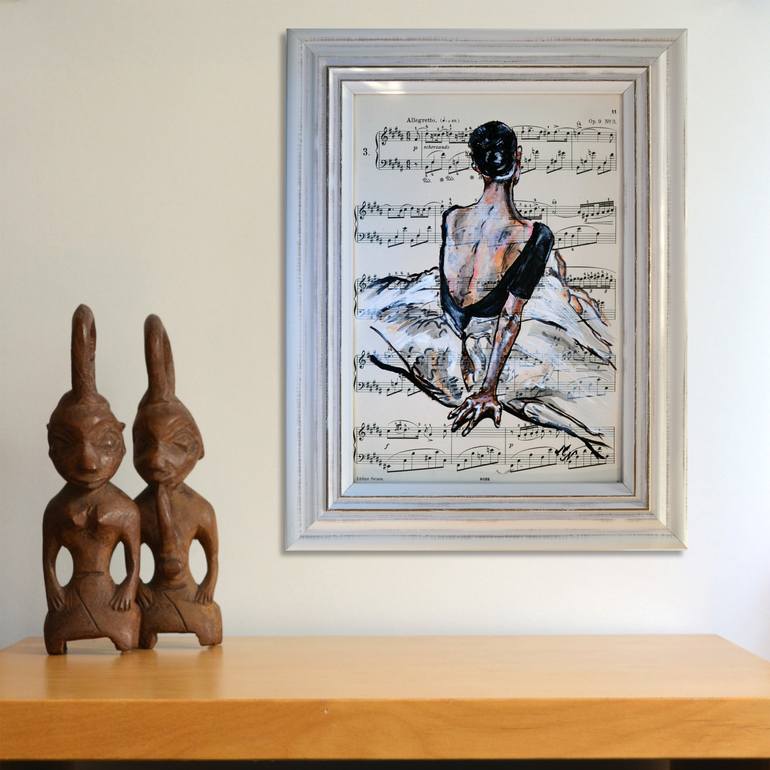 Original Figurative People Painting by Misty Lady