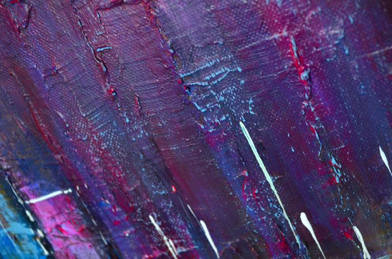 Original Abstract Cities Painting by Misty Lady