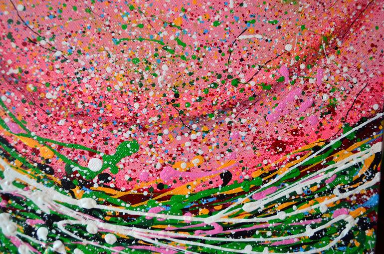 Original Abstract Expressionism Abstract Painting by Misty Lady