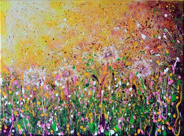 Print of Abstract Floral Paintings by Misty Lady
