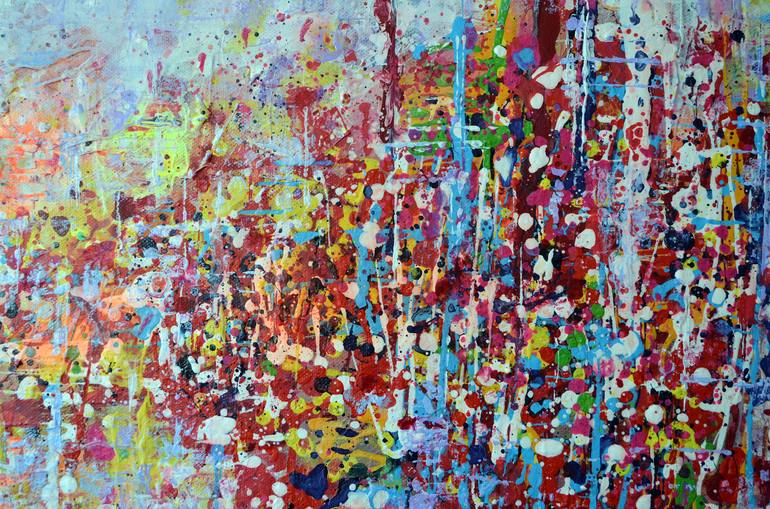 Original Fine Art Abstract Painting by Misty Lady