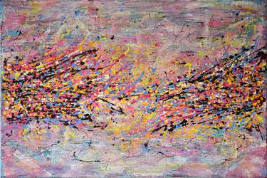 Field in Pink - Abstract Modern Landscape thumb