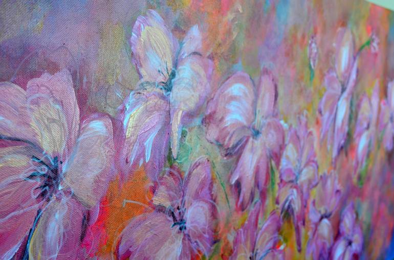 Original Floral Painting by Misty Lady