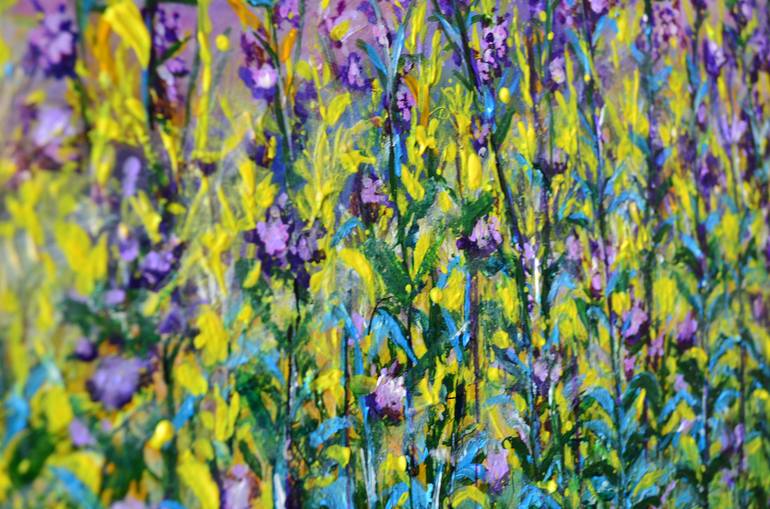 Original Abstract Floral Painting by Misty Lady