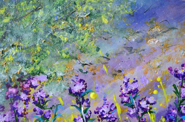 Original Abstract Floral Painting by Misty Lady