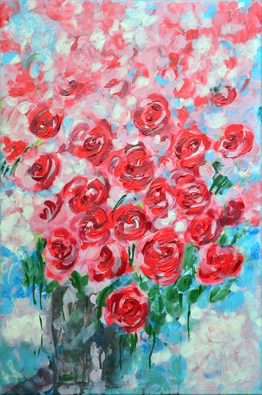 Print of Fine Art Floral Paintings by Misty Lady