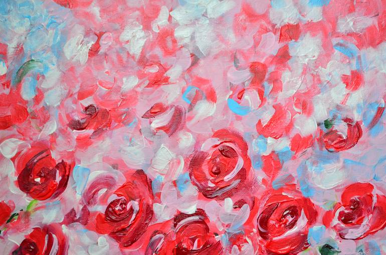 Original Fine Art Floral Painting by Misty Lady