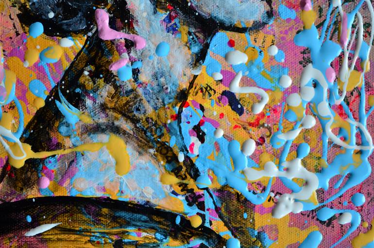 Original Abstract People Painting by Misty Lady