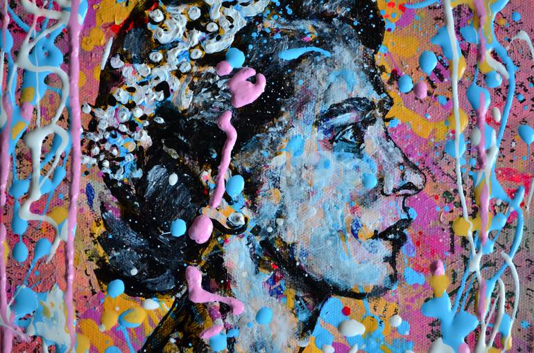 Original Abstract People Painting by Misty Lady