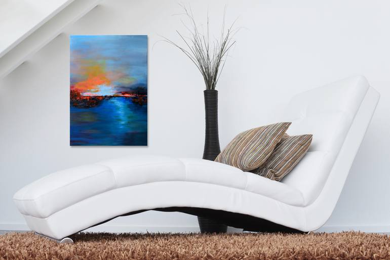 Original Abstract Landscape Painting by Misty Lady