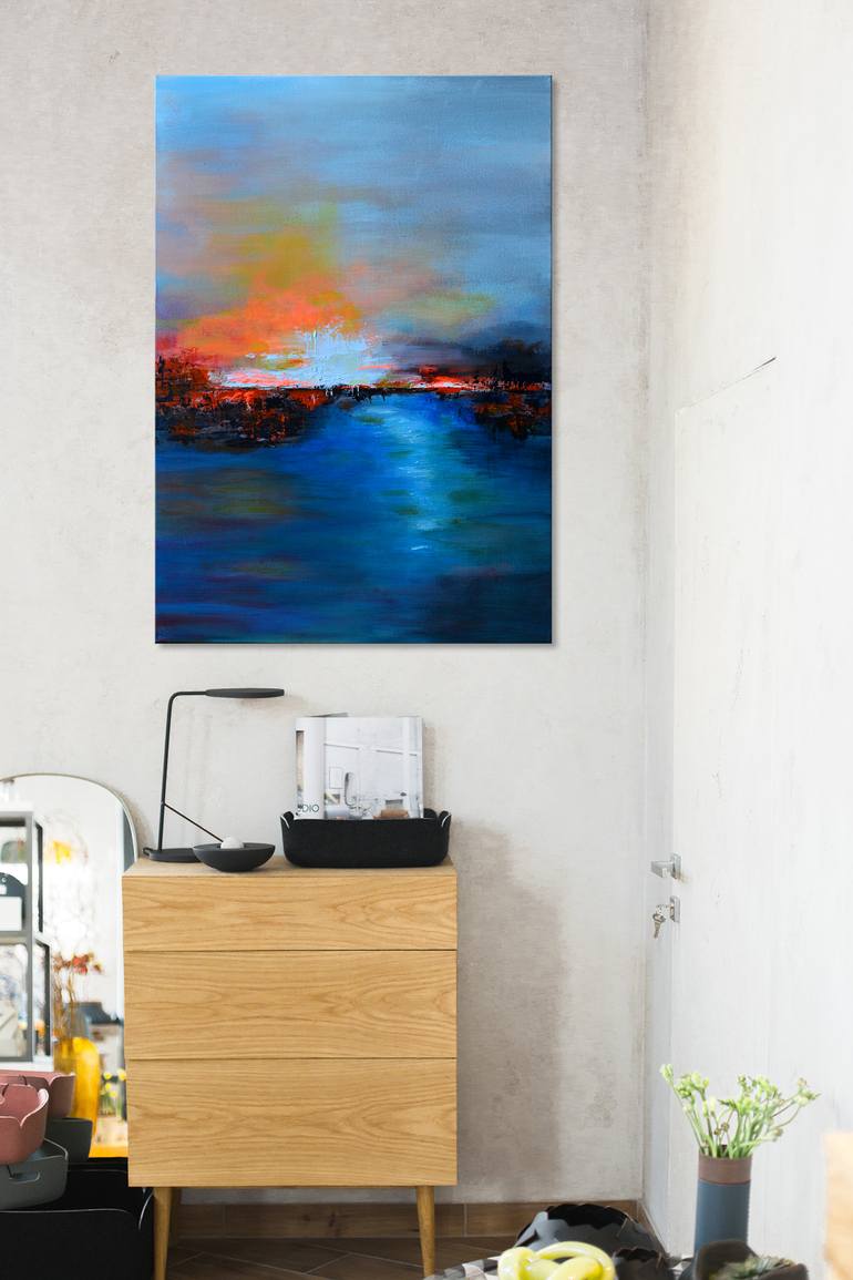 Original Abstract Landscape Painting by Misty Lady