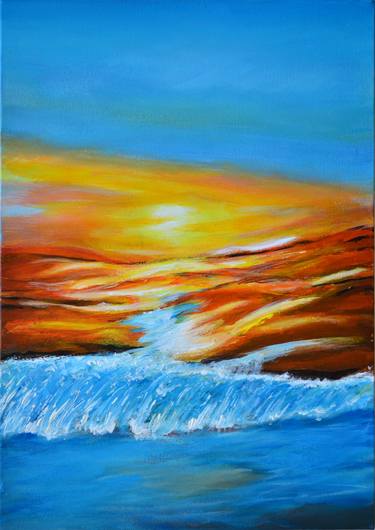 Original Fine Art Abstract Paintings by Misty Lady