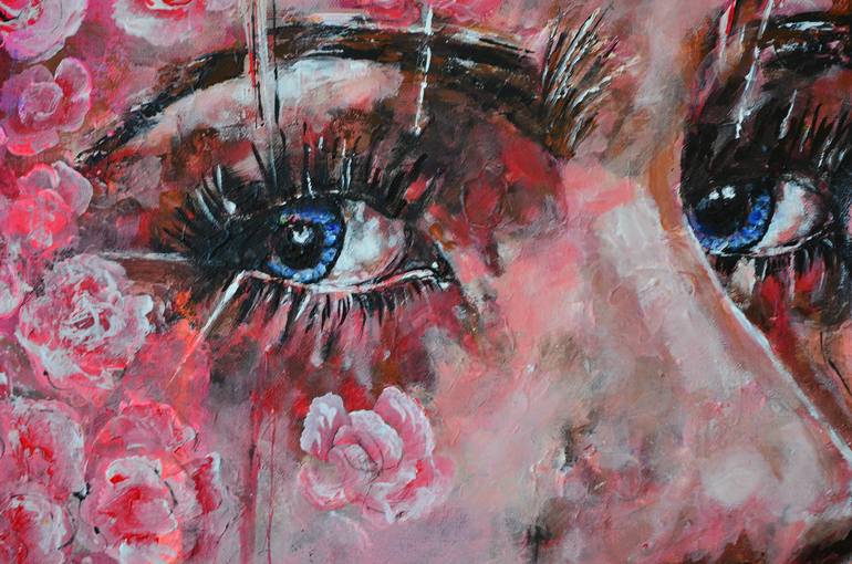 Original Abstract People Painting by Misty Lady