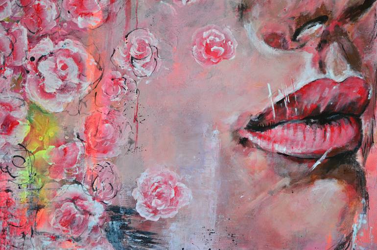 Original Abstract People Painting by Misty Lady