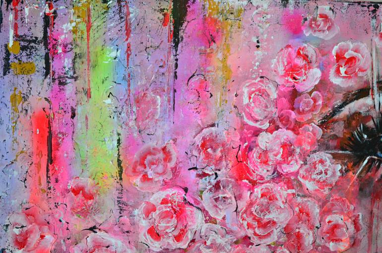 Original Abstract People Painting by Misty Lady