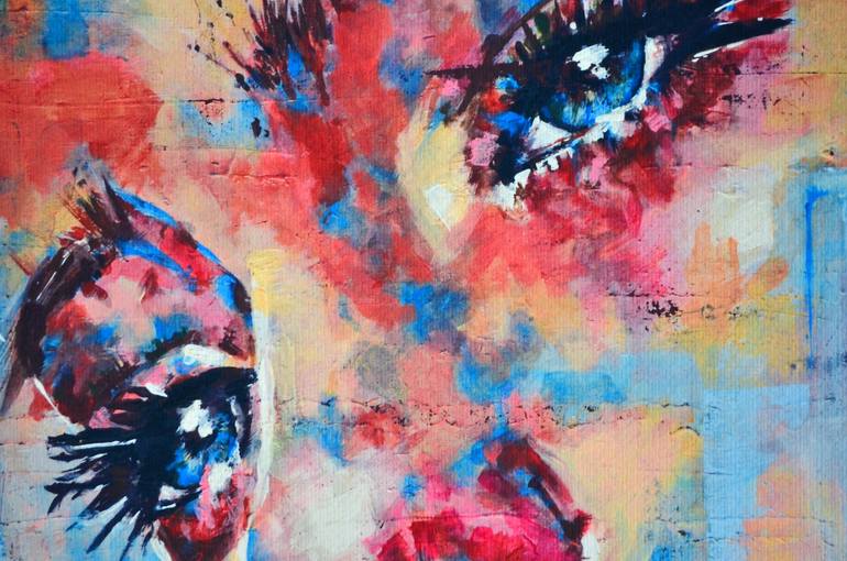 Original Abstract People Collage by Misty Lady