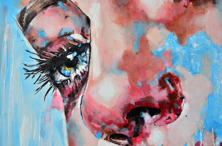 Original Abstract People Painting by Misty Lady