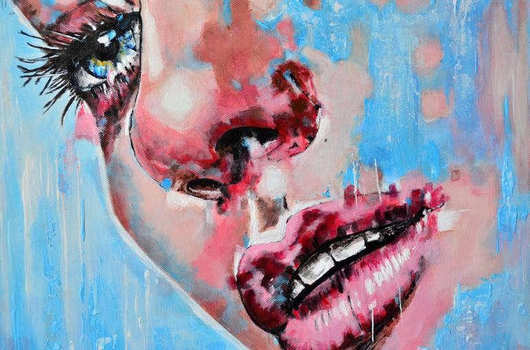 Original Abstract People Painting by Misty Lady