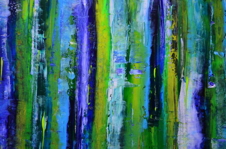 Original Fine Art Abstract Painting by Misty Lady